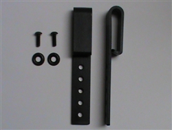 Adjustable Heavy Nylon Belt Clip Kit Black